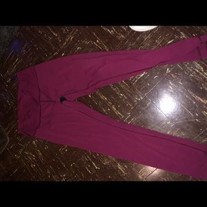 marroon lulu lemon leggings